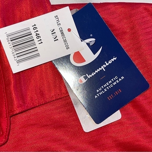 Champion Men’s Size Medium Ohio State Buckeyes Red OSU Logo Polo Shirt NWT - Picture 4 of 10